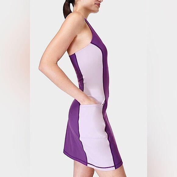 Sweaty Betty Dress Power Workout Colorblock Performance Deep Purple Size Small - Picture 4 of 11